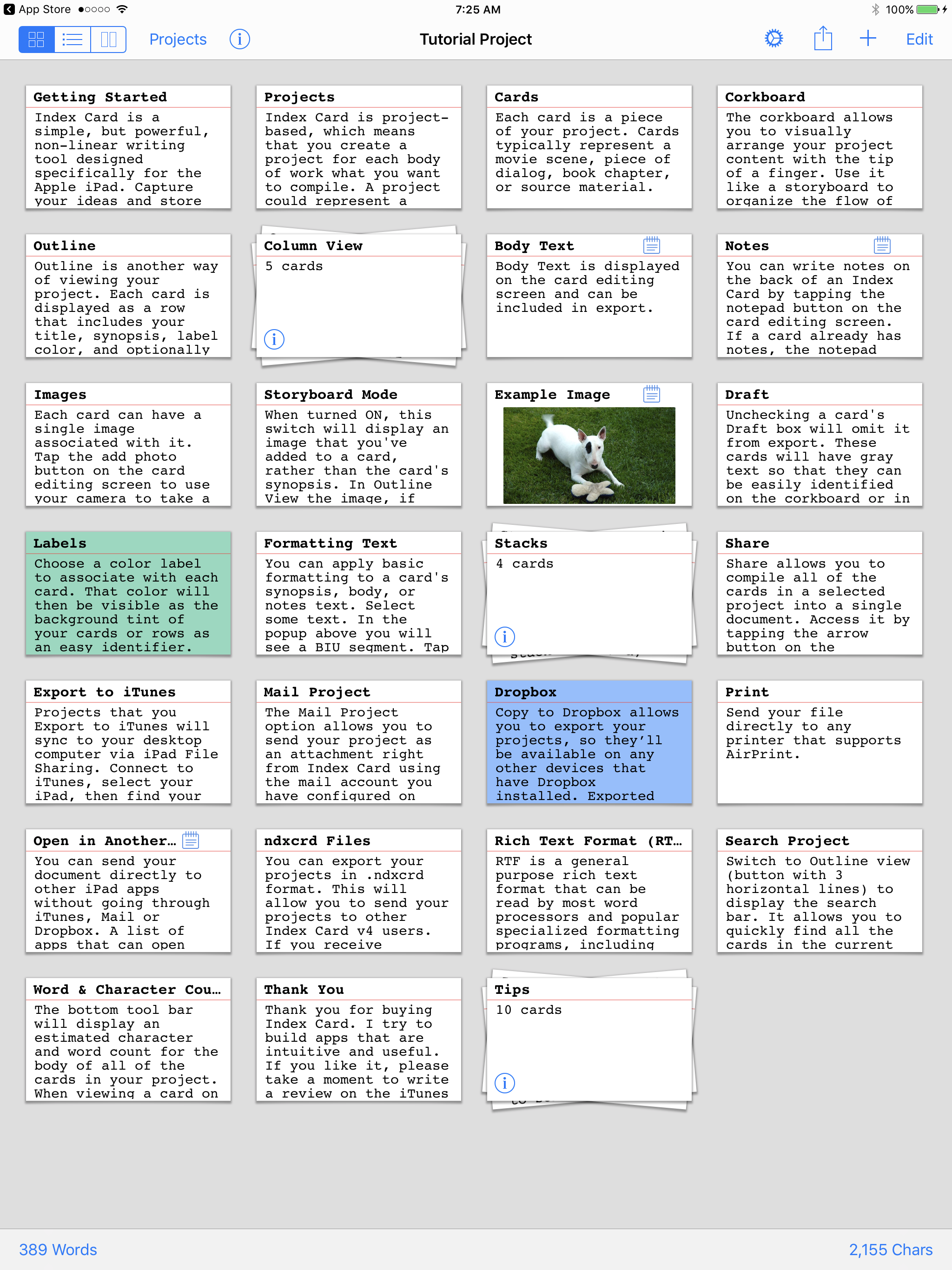 app for making note cards with mac and iphone